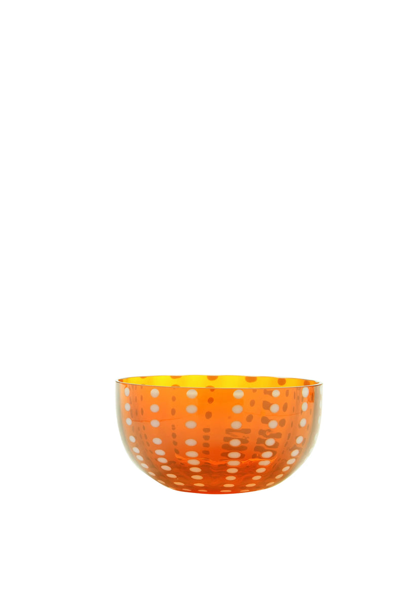 Perle Bowl in Orange, from Zafferano