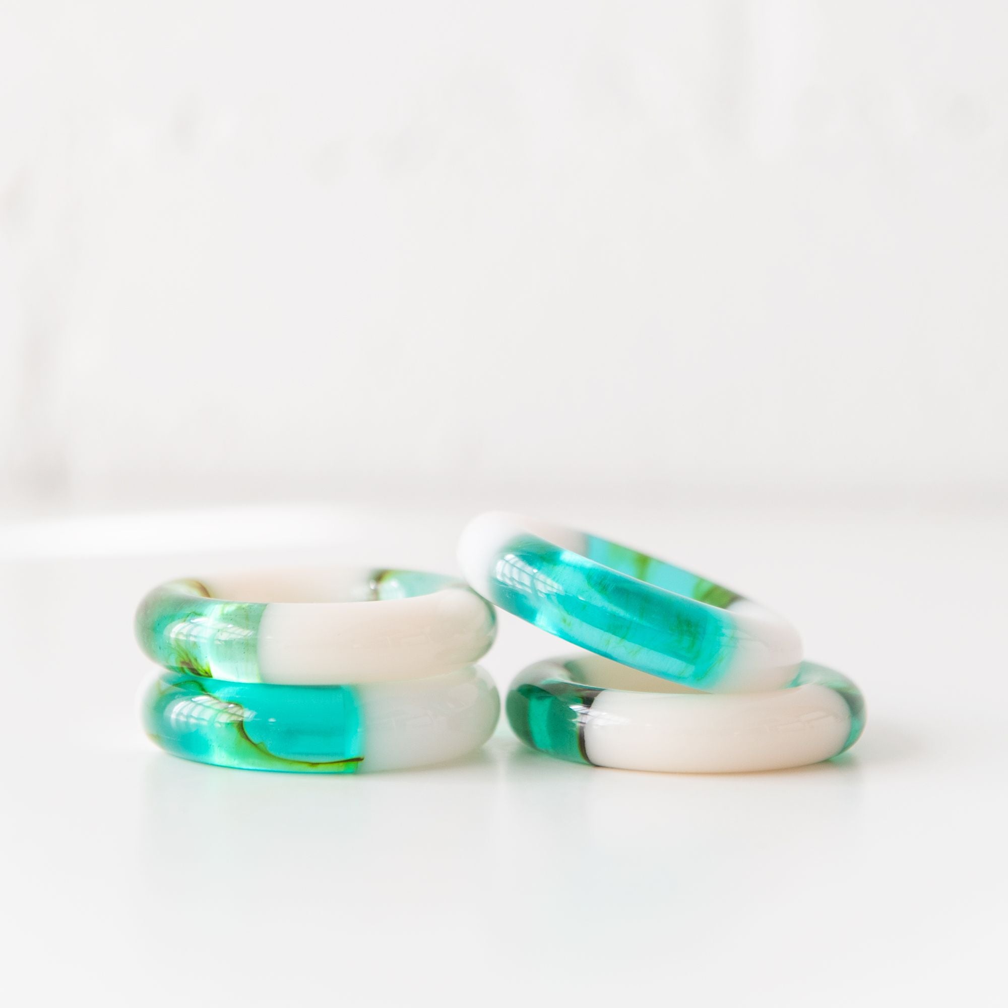 So Sweet Napkin Rings set of 4 in Blue Raspberry, from Dot and Army