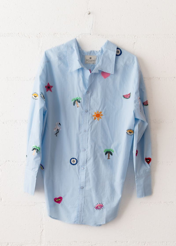 Beach Light Blue Shirt, from Benaras by Citrus