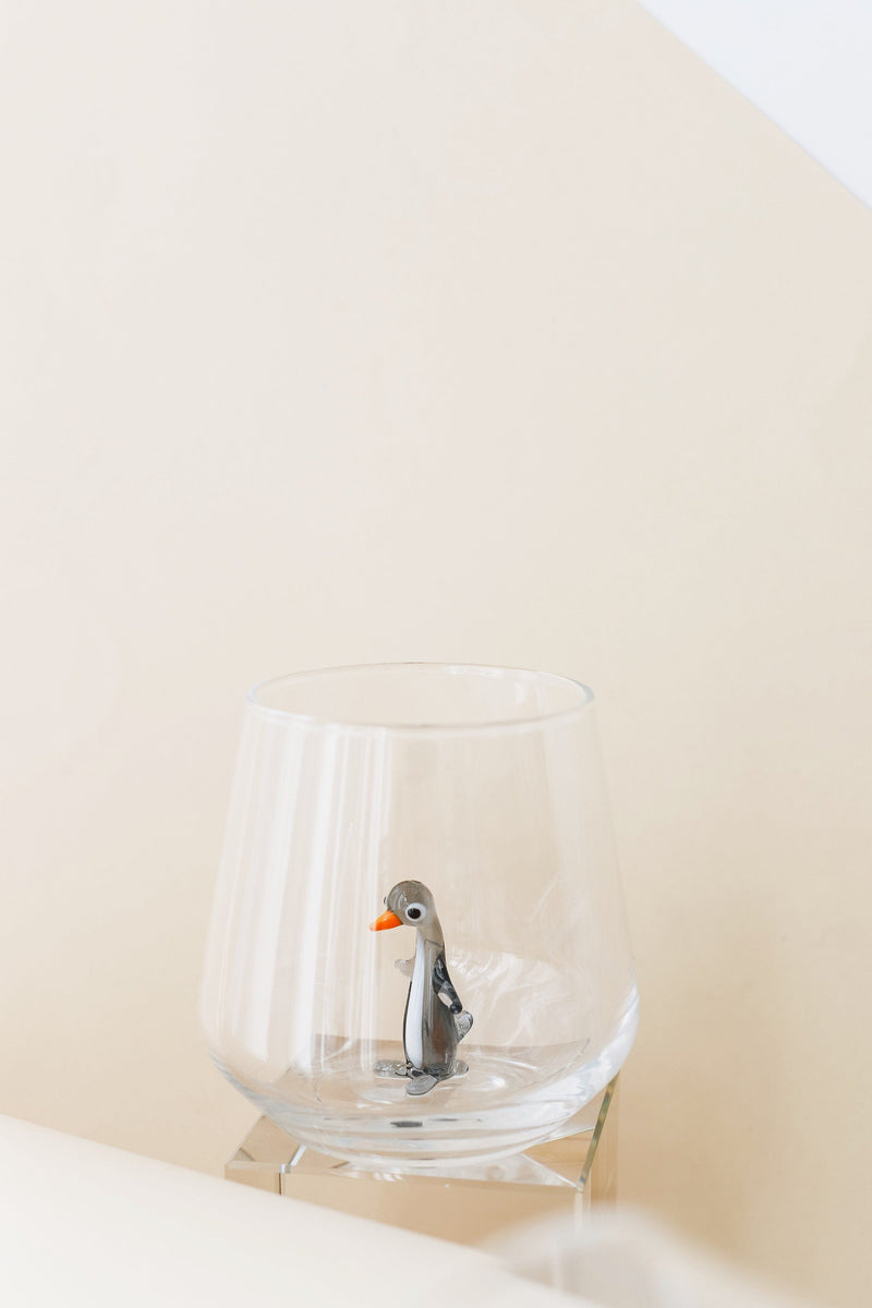 Penguin Drinking Glass, from Minizoo