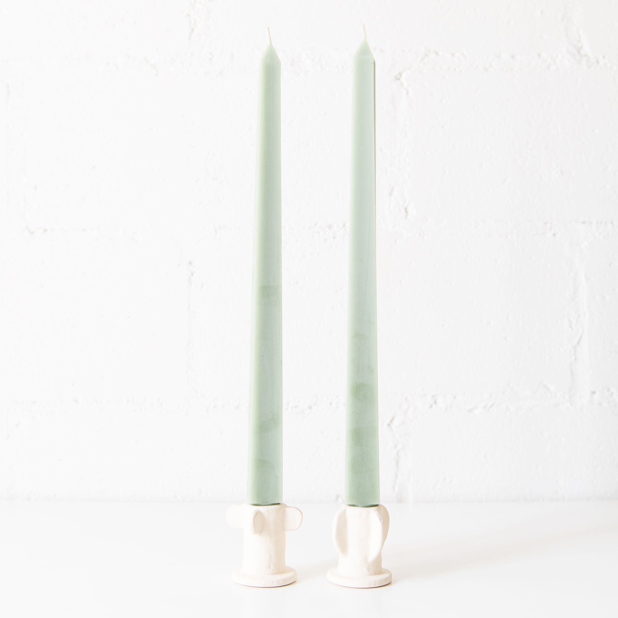 Square Tapers Candle in Eucalyptus, from Greentree Home