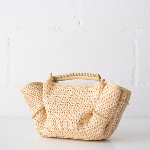 Arta Mini Raffia Bag in Natural, from Hereu