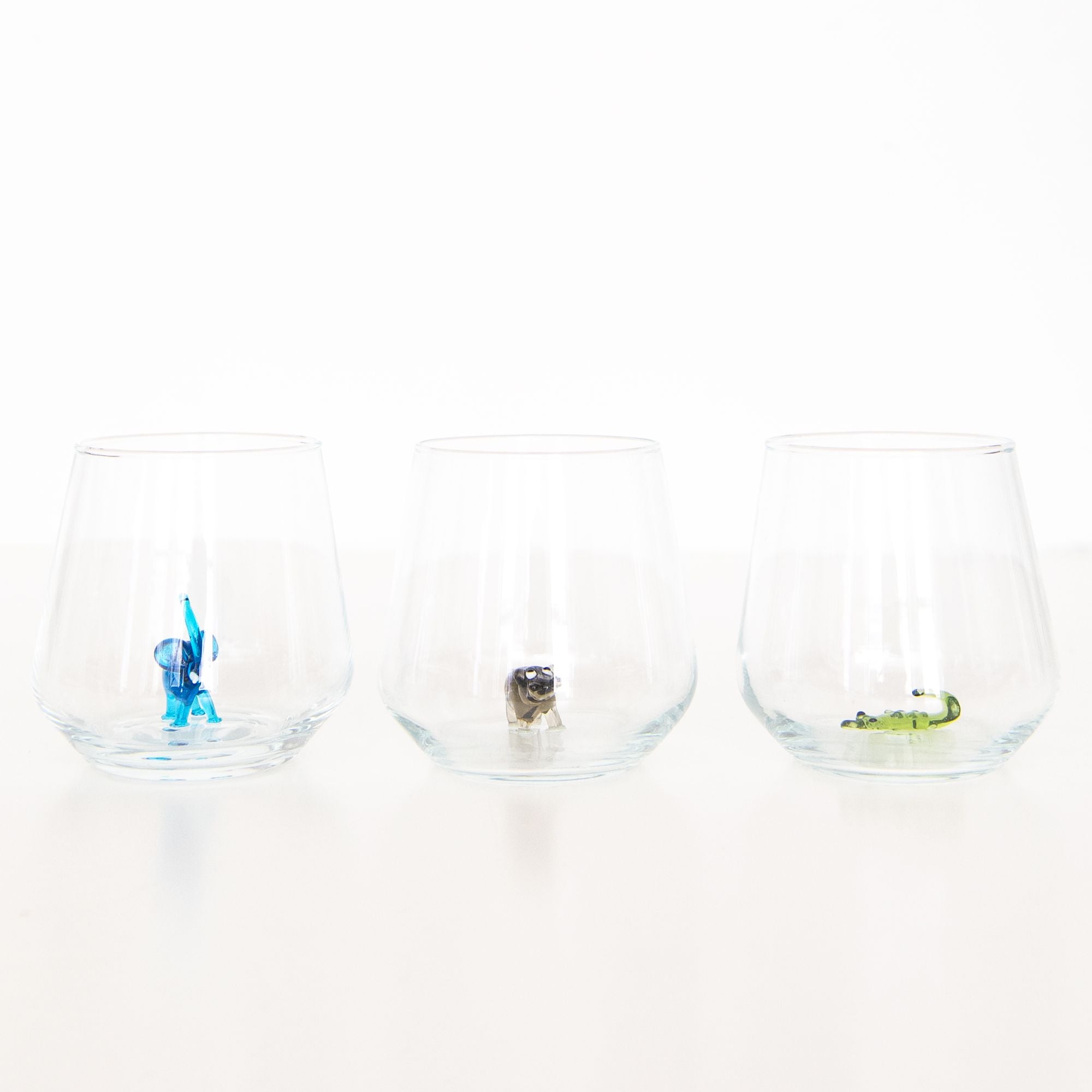 Safari Drinking Glass Set, from Minizoo