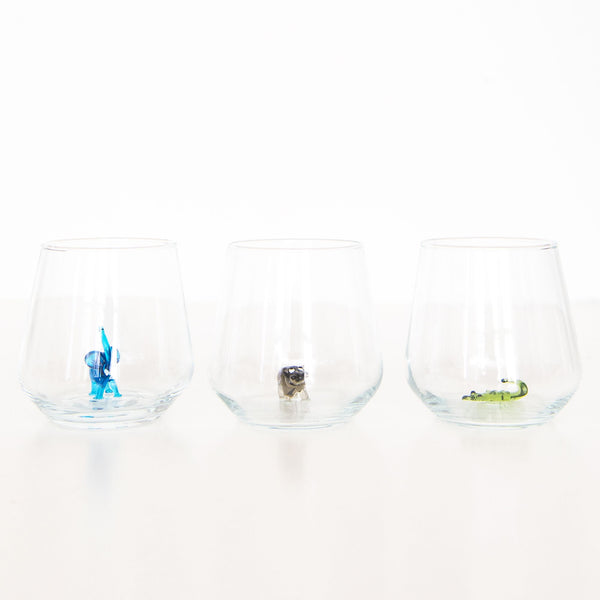 Safari Drinking Glass Set, from Minizoo
