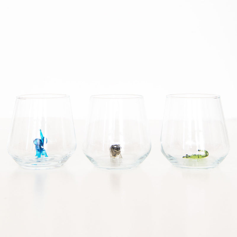 Safari Drinking Glass Set, from Minizoo
