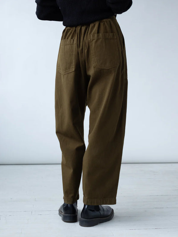 Painter Pant in Dark Olive, from Shaina Mote