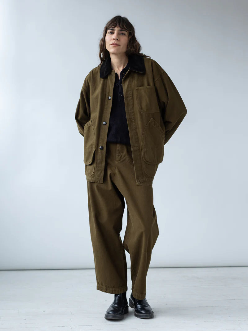 Painter Coat in Dark Olive, from Shaina Mote