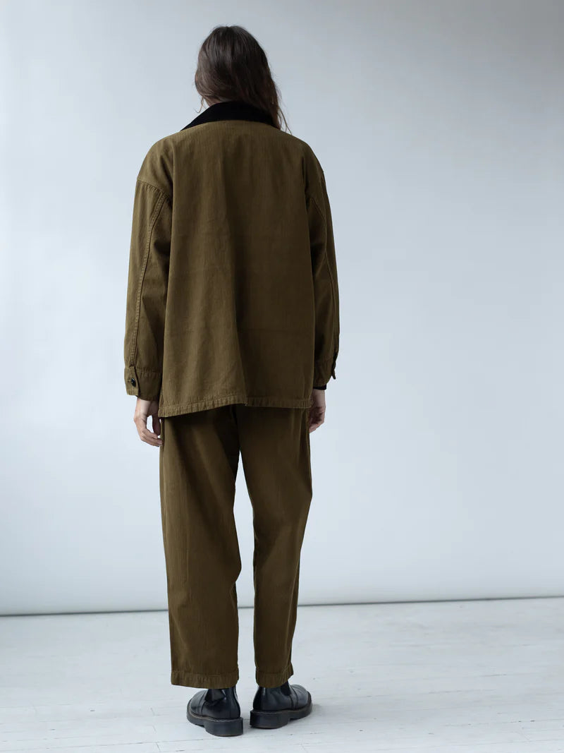 Painter Coat in Dark Olive, from Shaina Mote