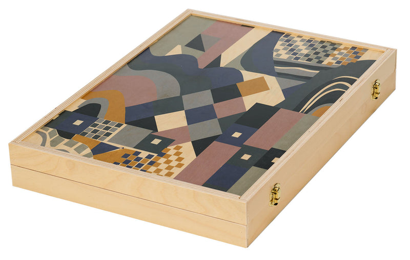 Paloma Teal Tabletop Backgammon Set, from Wolfum Studio