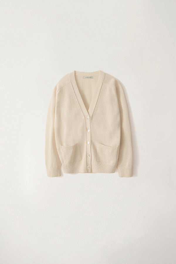 Classic Paper Cardigan in Ivory, from Nothing Written