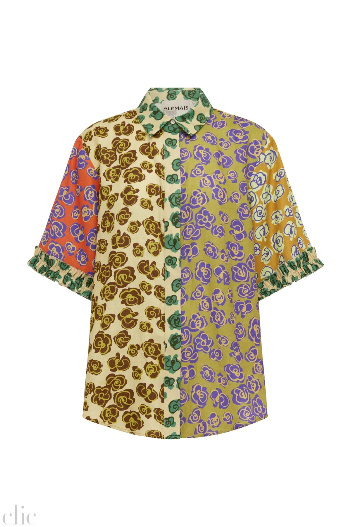 Patty Spliced Shirt, from Alemais