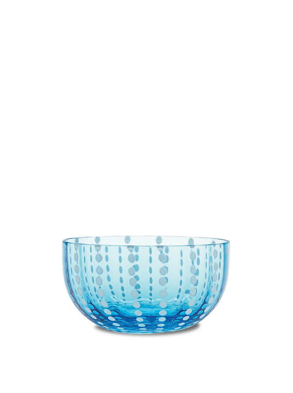 Perle Bowl in Aquamarine, from Zafferano