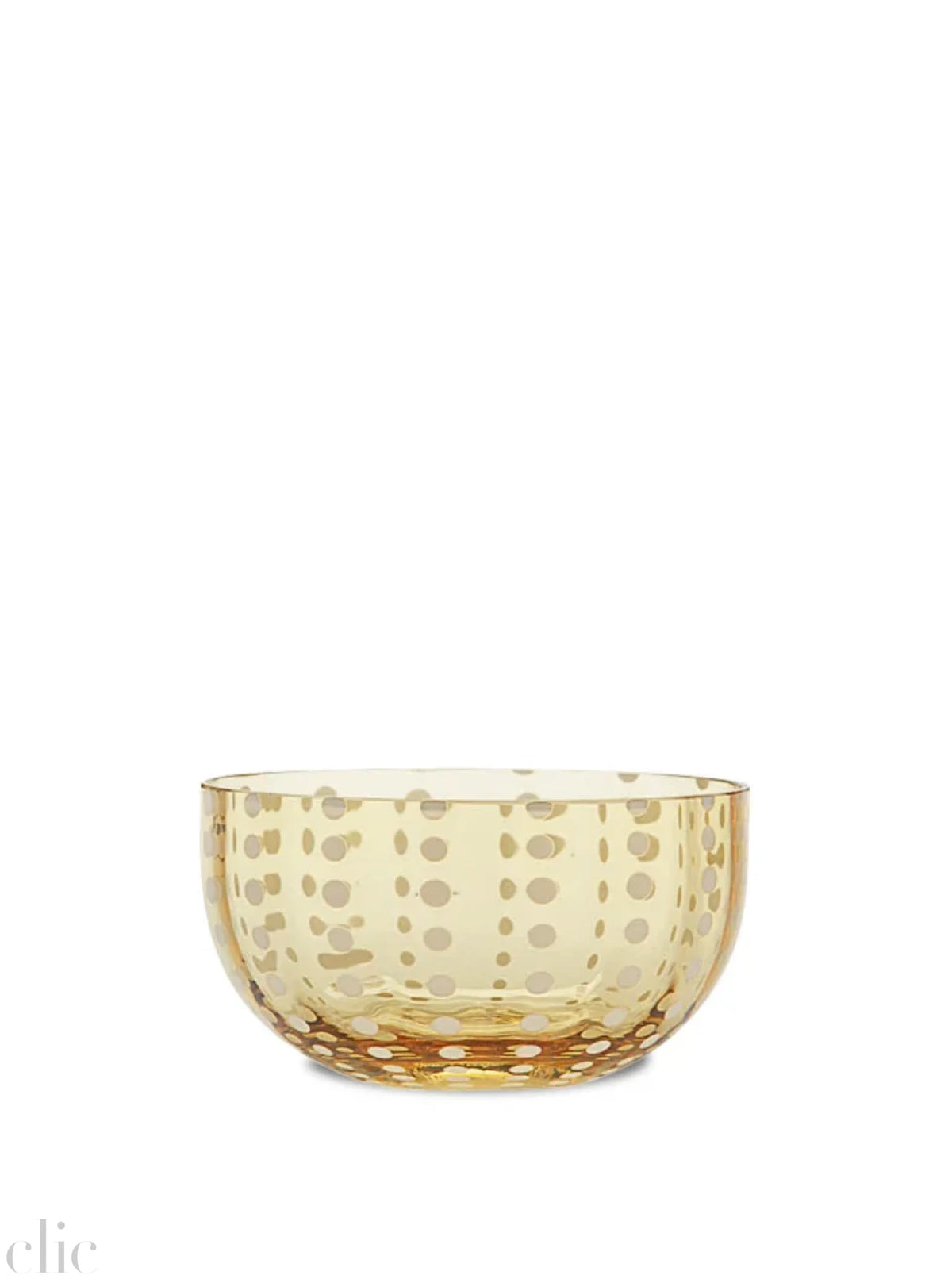 Perle Bowl in Amber, from Zafferano