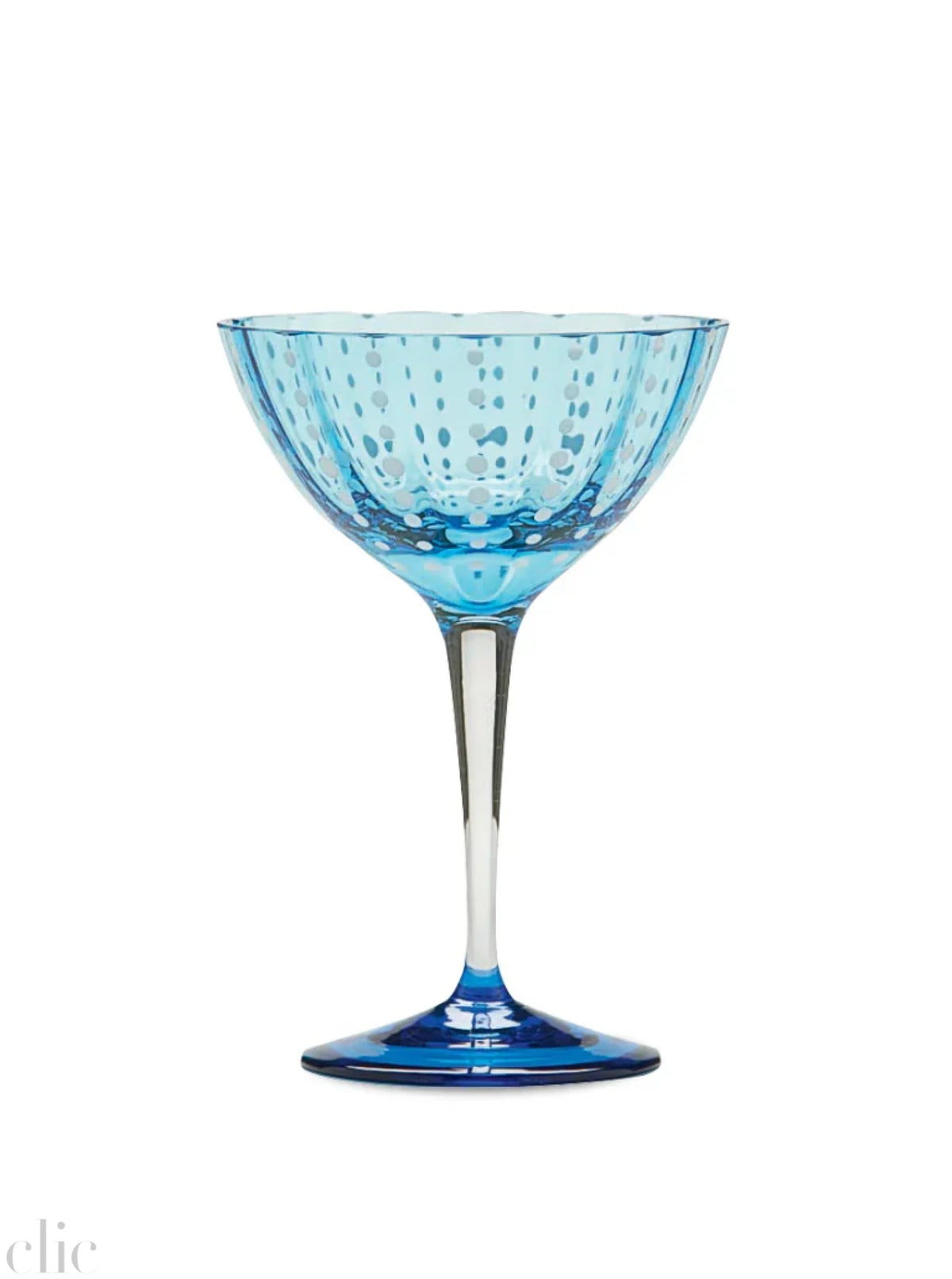 Perle Cocktail Goblet Aquamarine, from Zafferano