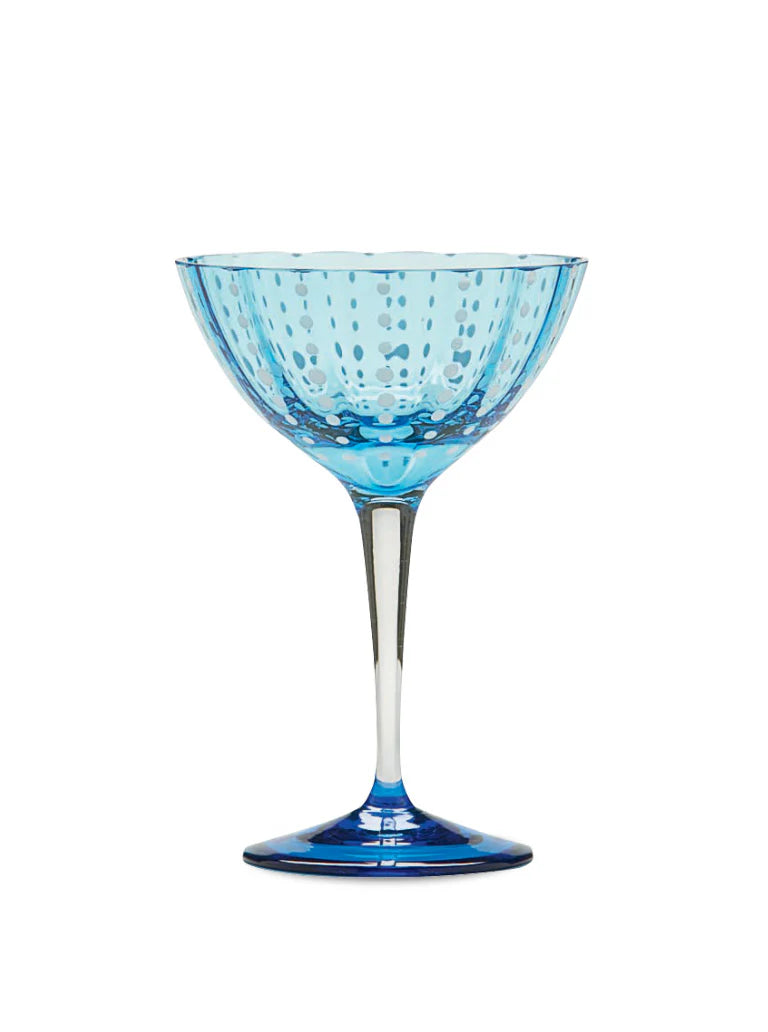Perle Cocktail Goblet Aquamarine, from Zafferano
