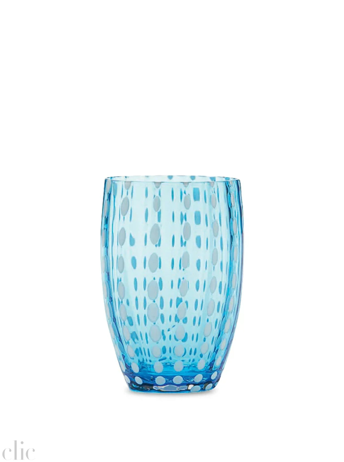 Perle Tumbler in Aquamarine, from Zafferano