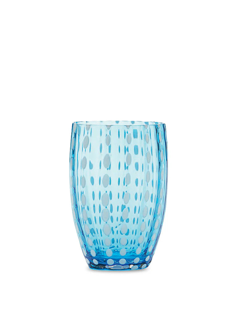 Perle Tumbler in Aquamarine, from Zafferano