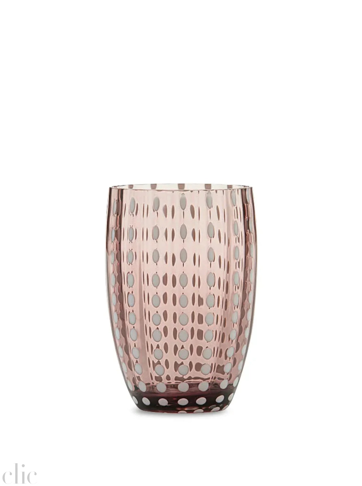 Perle Tumbler in Amethyst, from Zafferano