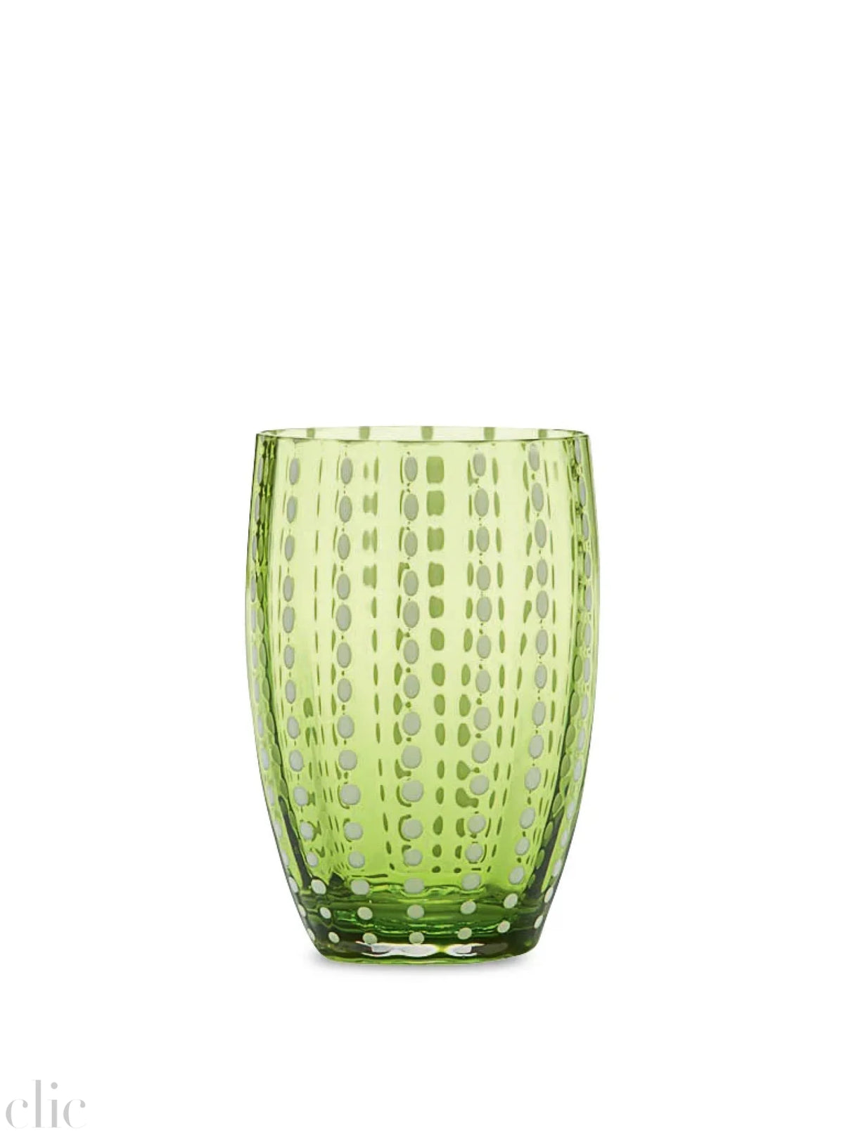 Perle Tumbler in Apple Green, from Zafferano