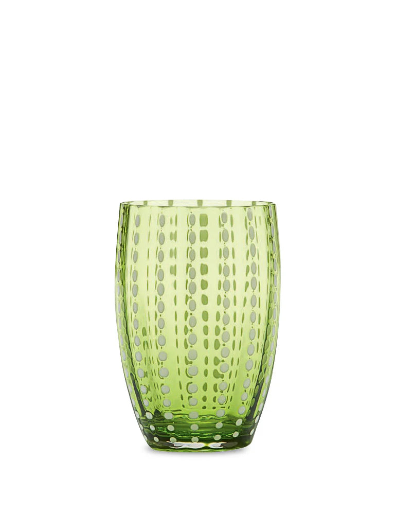 Perle Tumbler in Apple Green, from Zafferano