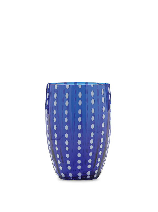 Perle Tumbler in Cobalt Blue, from Zafferano