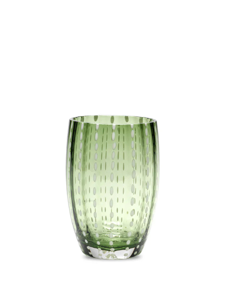 Perle Tumbler in British Green, from Zafferano