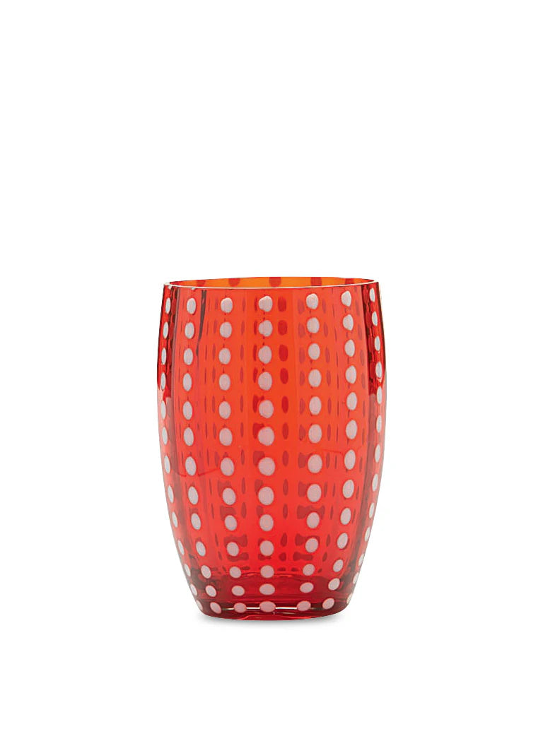 Perle Tumbler in Red, from Zafferano