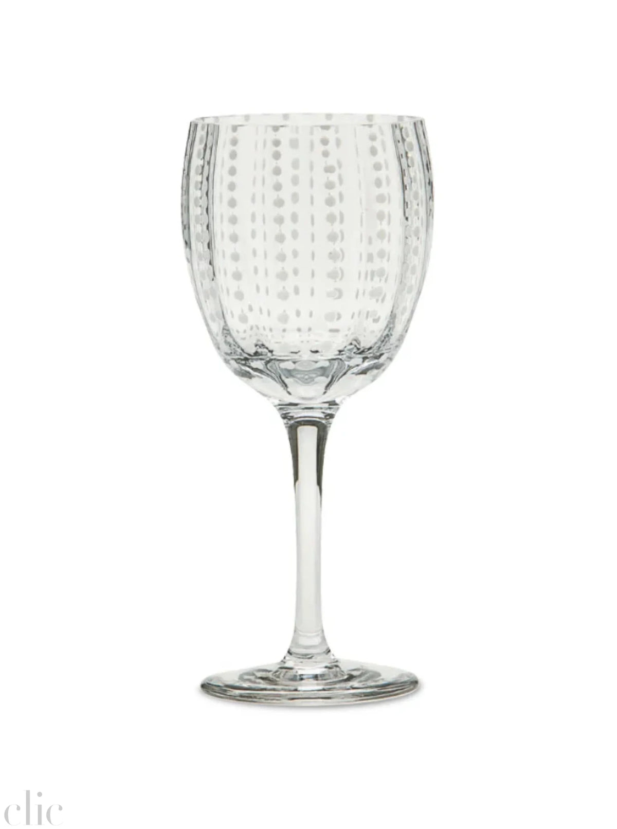 Perle Wine Goblet in Transparent, from Zafferano