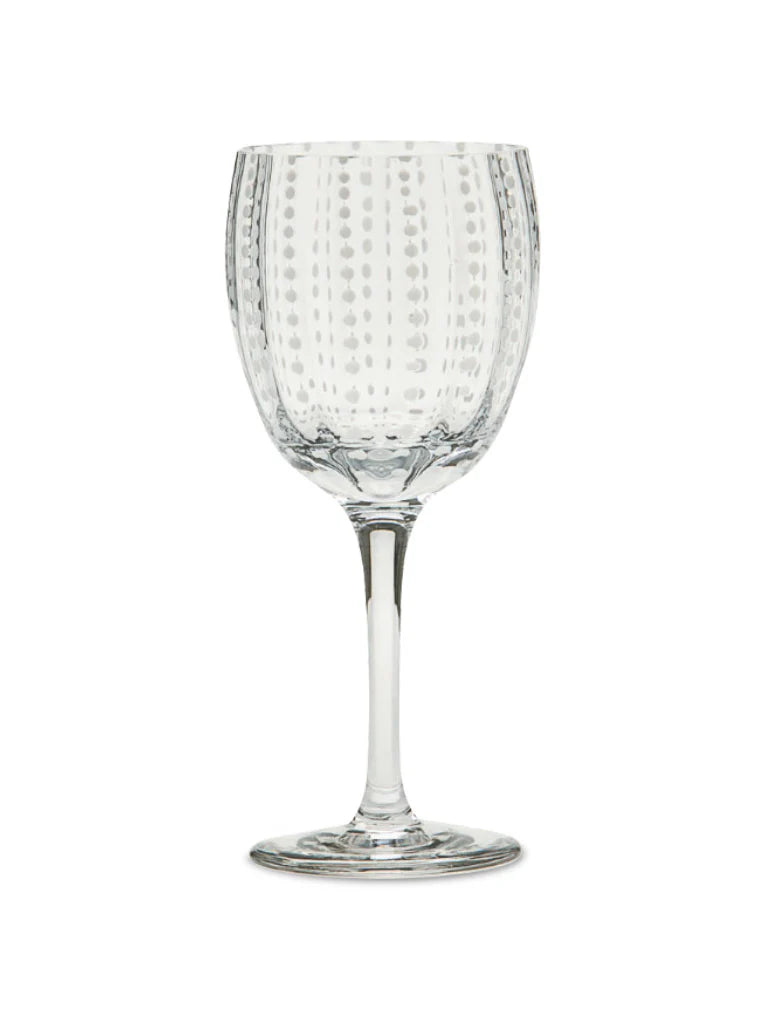 Perle Wine Goblet in Transparent, from Zafferano