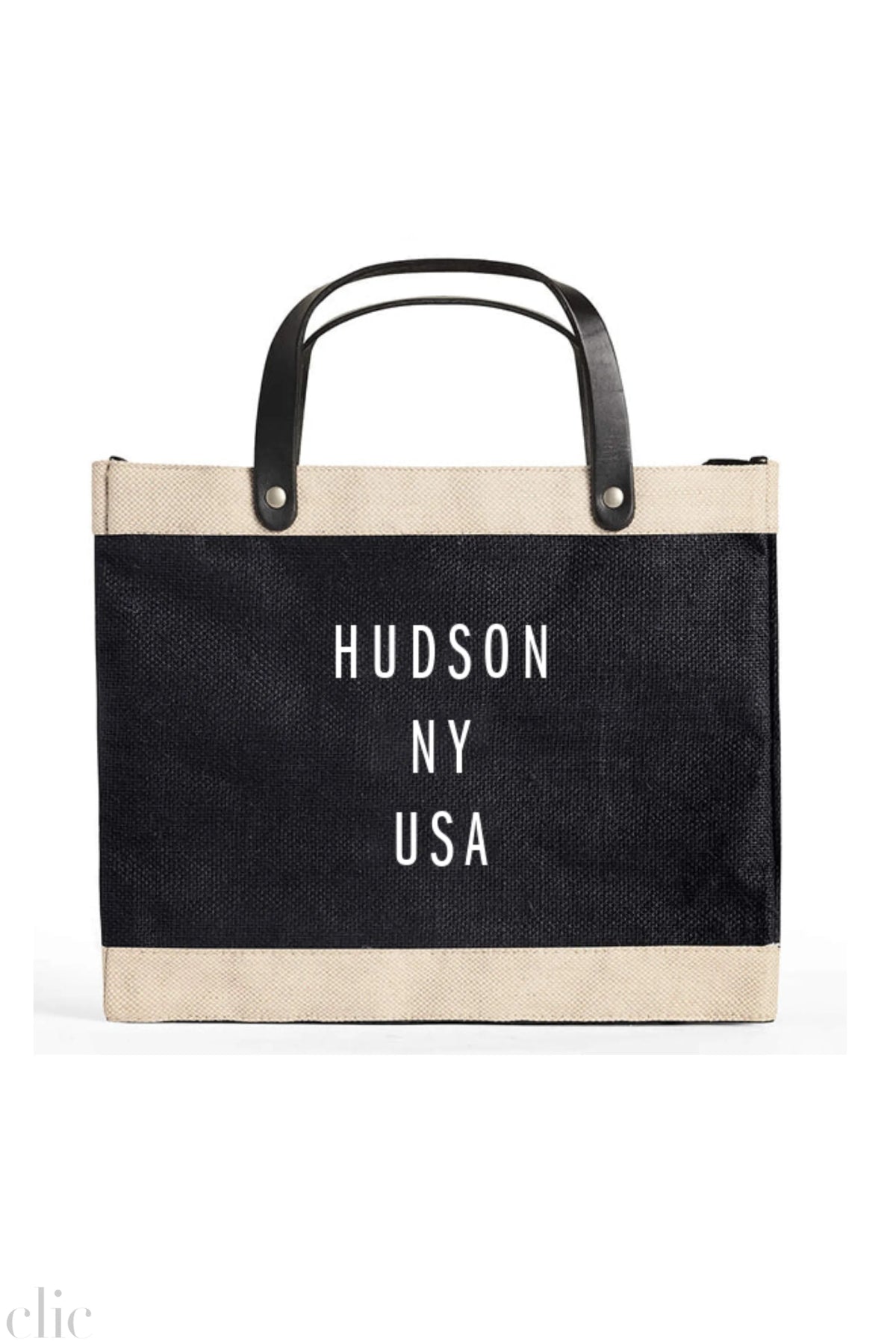 Hudson Petite Market Bag in Black, from Apolis