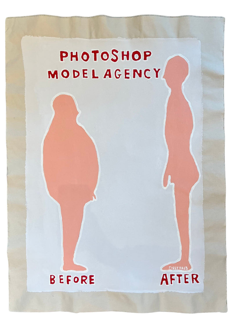 Photoshop Model Agency Before and After, by Tiggy Ticehurst
