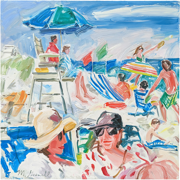 Beach Conversation by Margery Gosnell-Qua