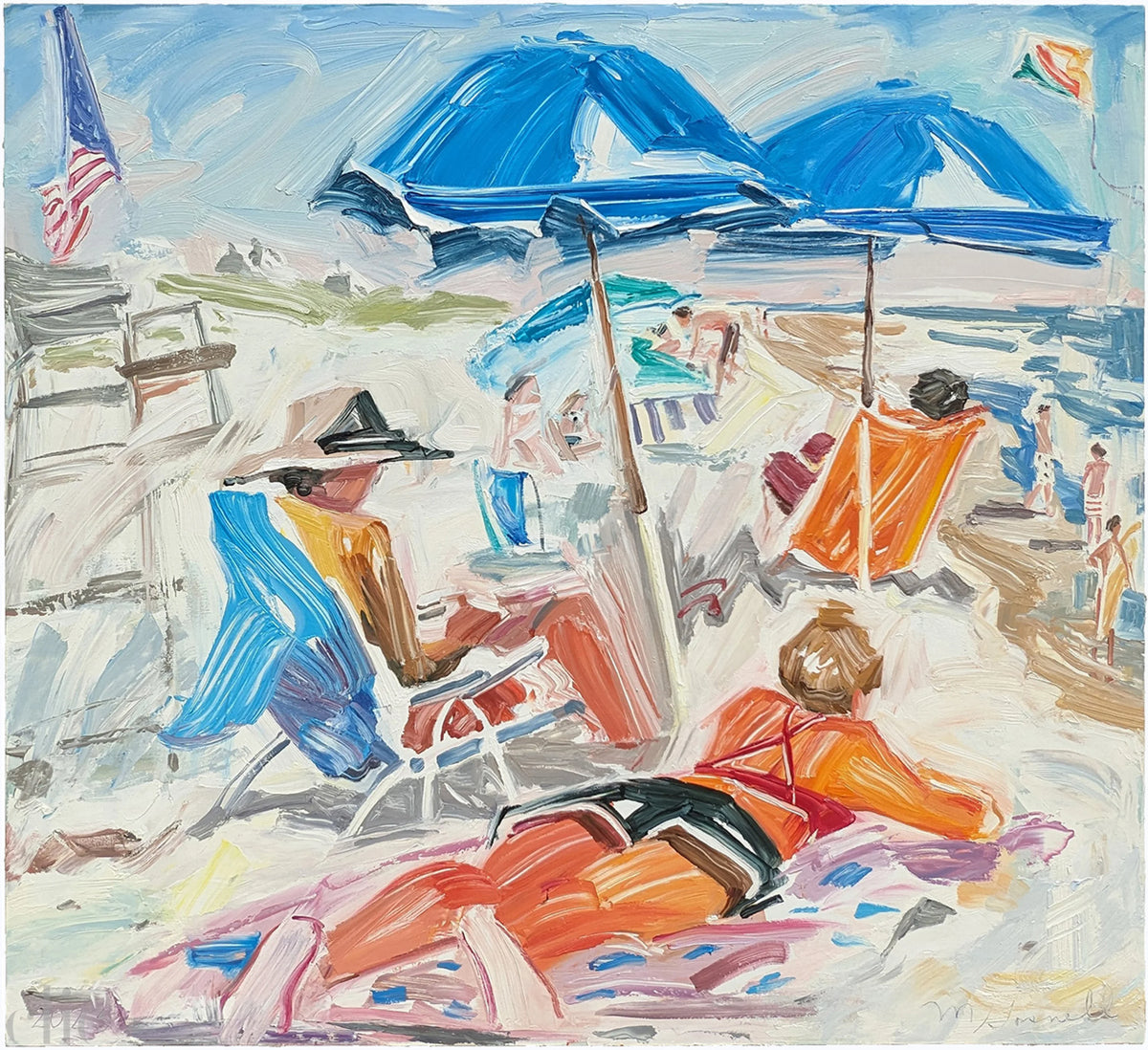 Guards Resting by Margery Gosnell-Qua