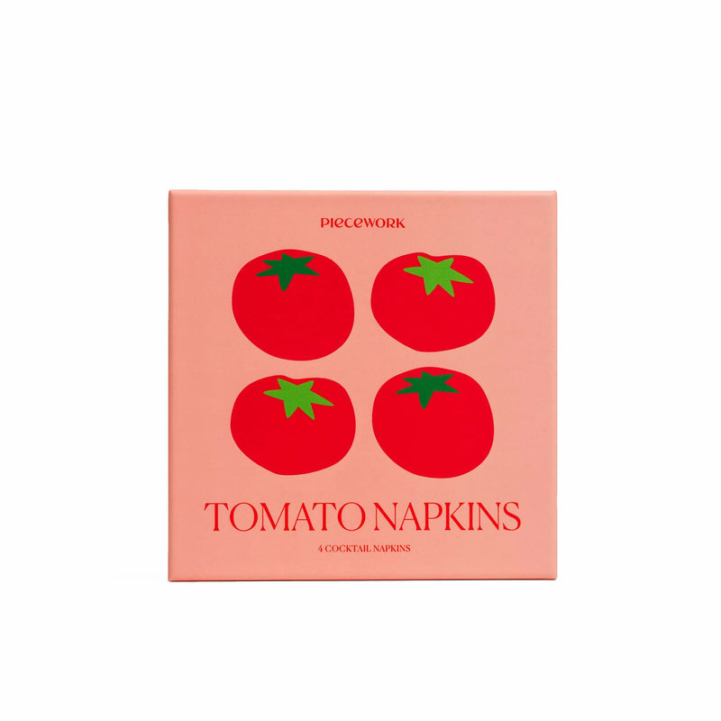 Set of 4 Tomato Napkins, from Pieceworks Puzzles