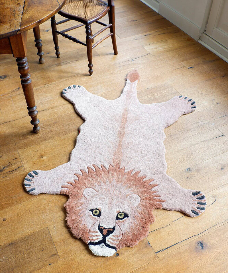 Pinky Lion Rug, from Doing Goods