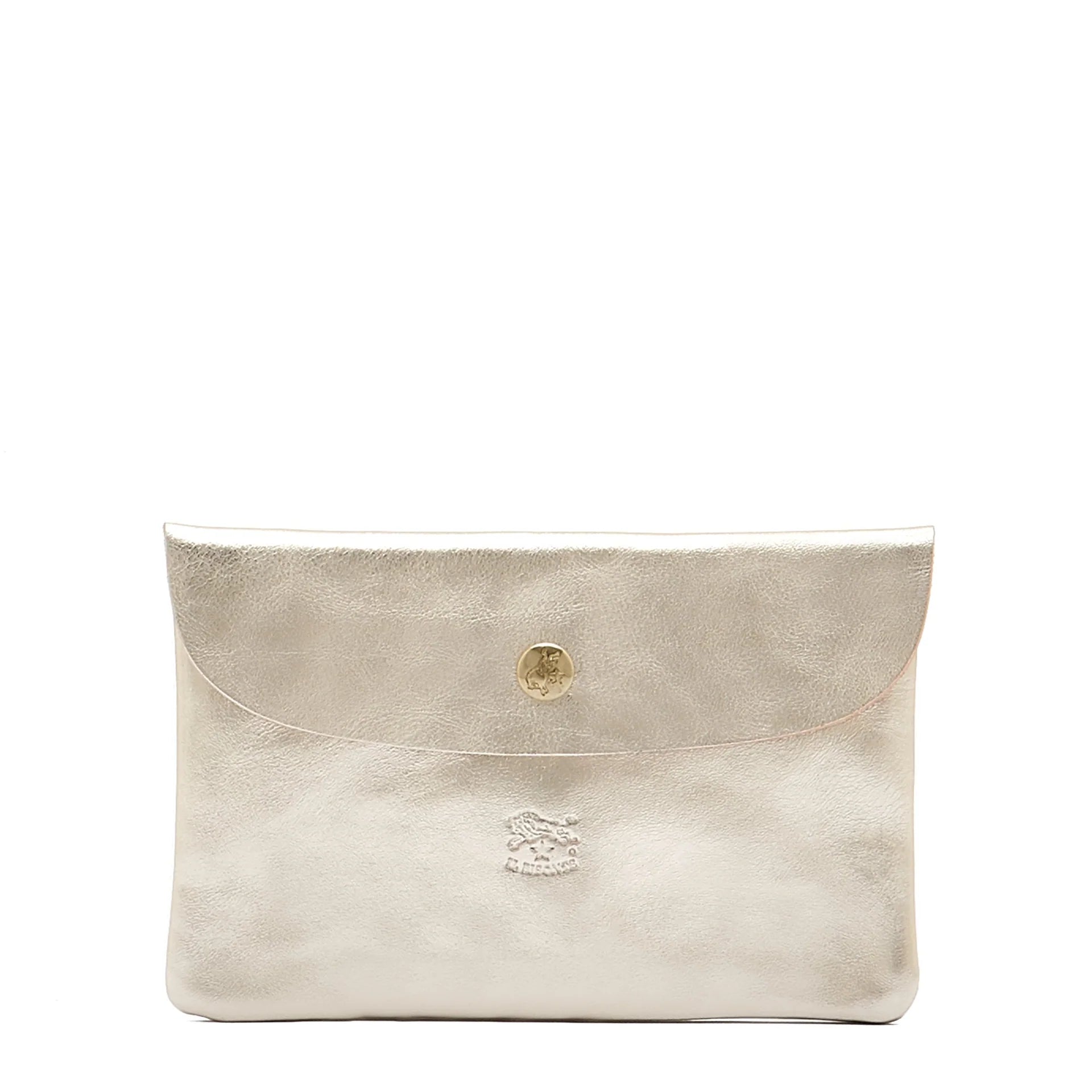 Envelope Case in Platinum, from IL Bisonte