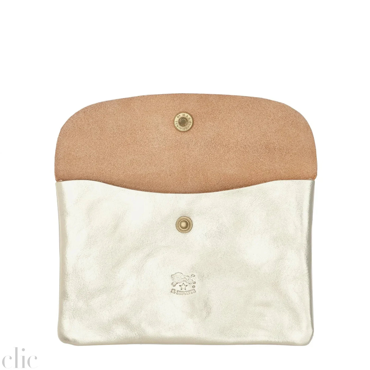 Envelope Case in Platinum, from IL Bisonte