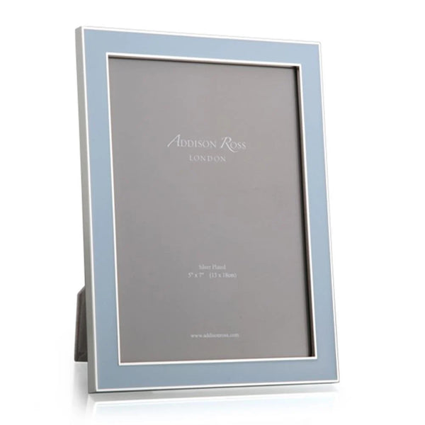 5X7 Enamel Frame in Powder Blue, from Addison Ross