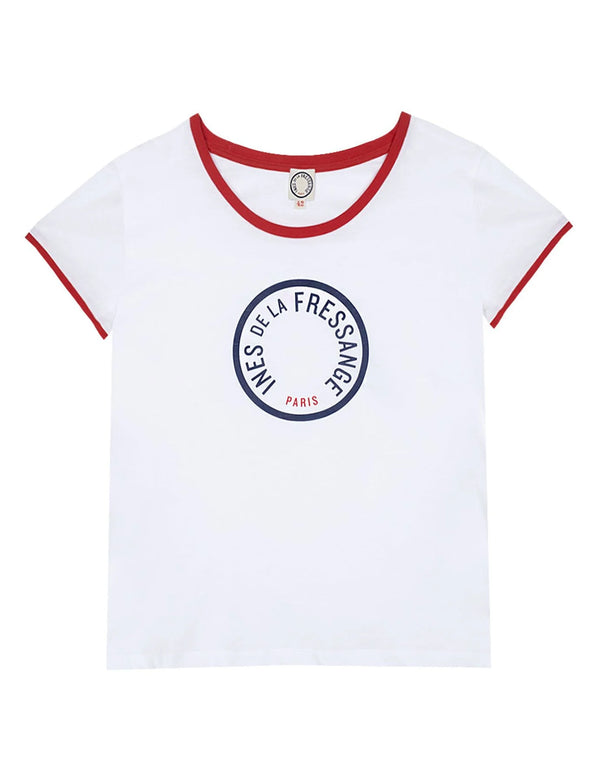 Priscilla Tee Shirt in White, from Ines de la Fressange