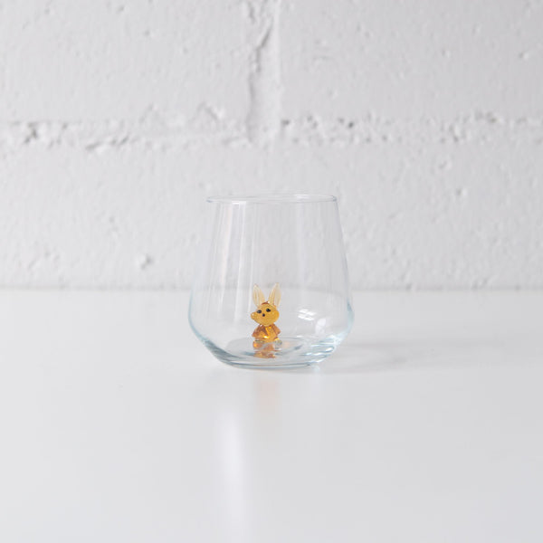 Rabbit Drinking Glass, from Minizoo