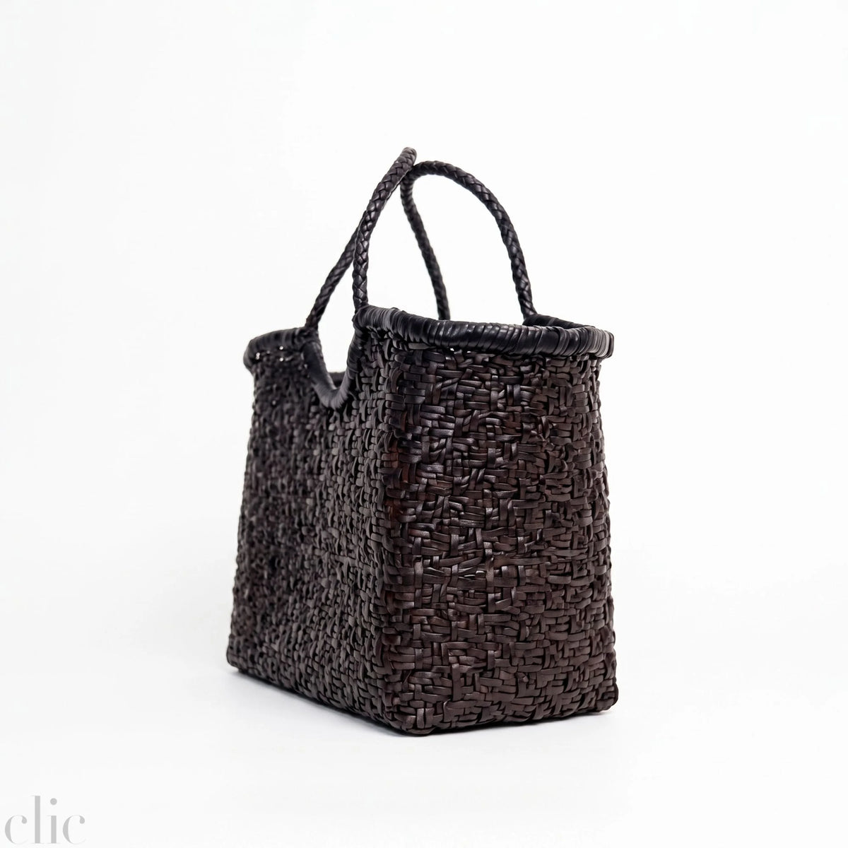 Small Maori Nantucket bag in Black and Brown, from Dragon Diffusion