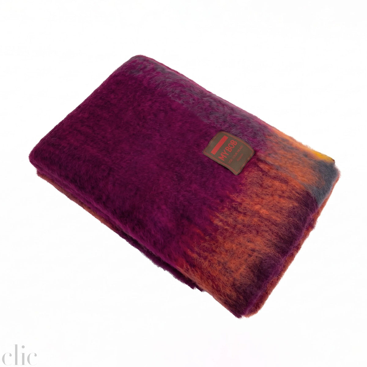 Mantac Mobe Throw in Purple and Orange