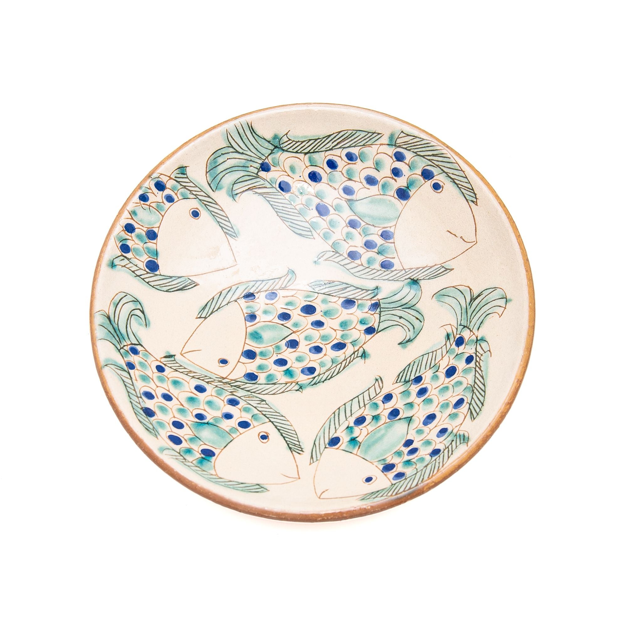 Ceramic Serving Plate in Pond, from Kiliim