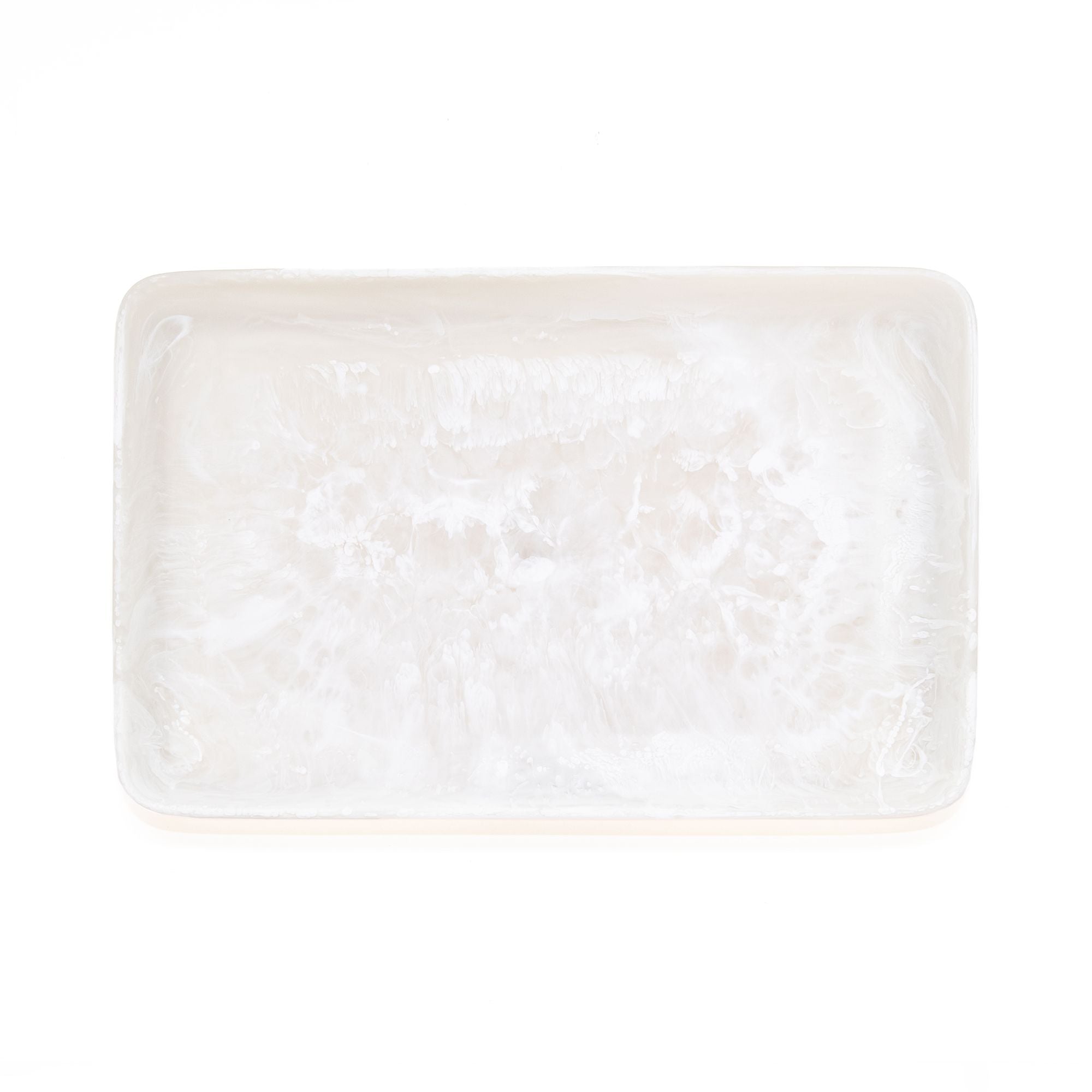 Rectangular Tray in White Swirl, from Nashi Home