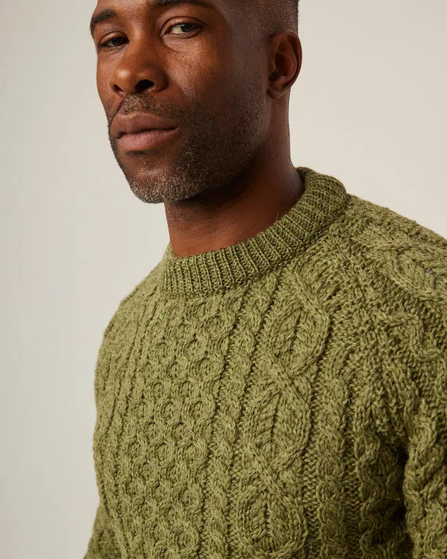 Wool Hudson Aran Jumper, from Peregrine