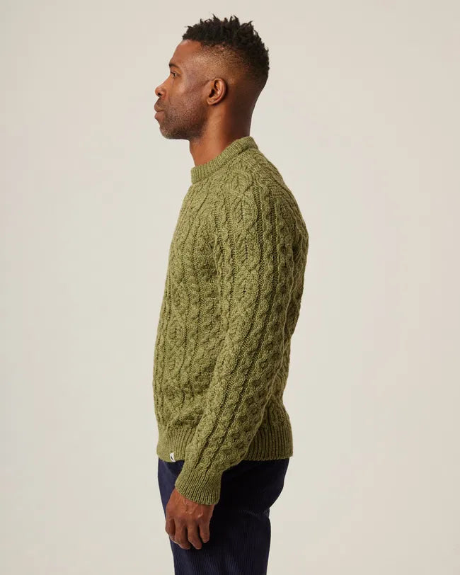 Wool Hudson Aran Jumper, from Peregrine