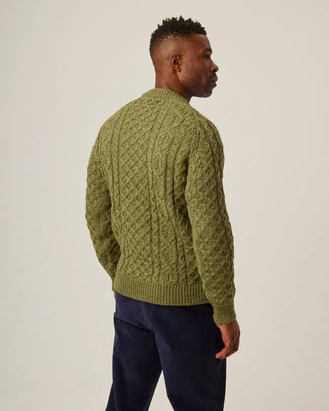 Wool Hudson Aran Jumper, from Peregrine