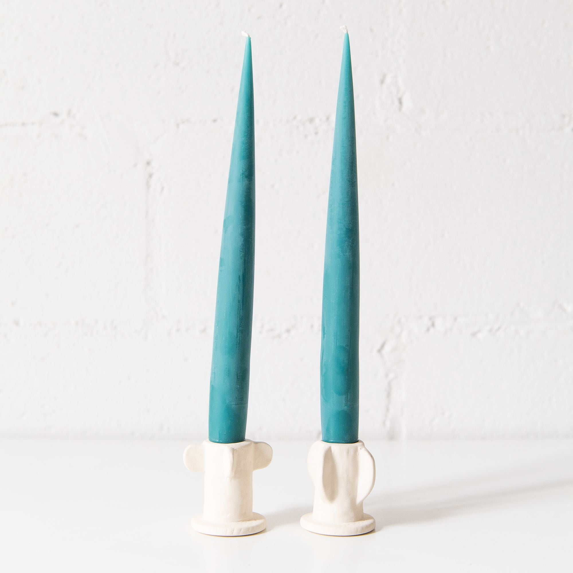 Apollo Taper Candle in Turquoise, from Greentree Home