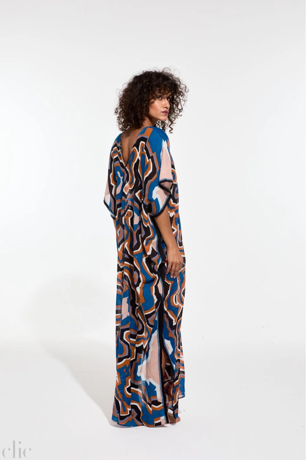 Hydra Agate Dress in Blue Grey, from Mapoesie