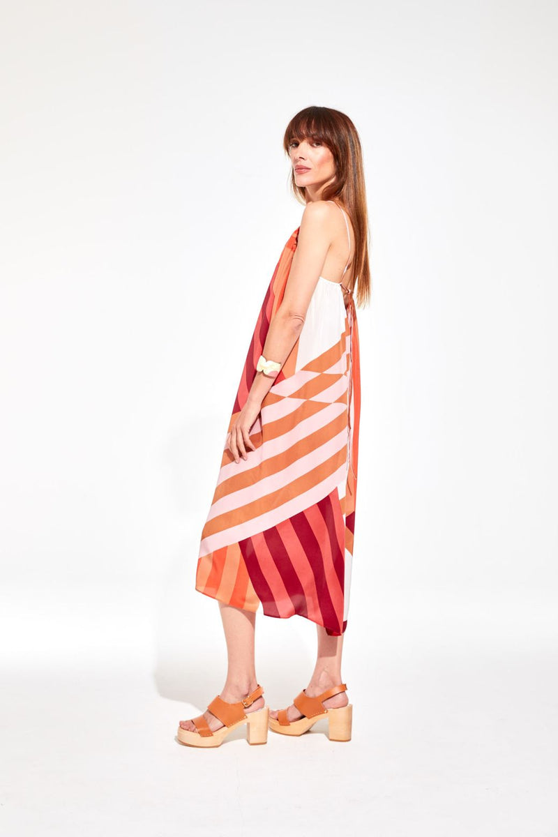 Miami Shibuya Dress in Coral, from Mapoesie
